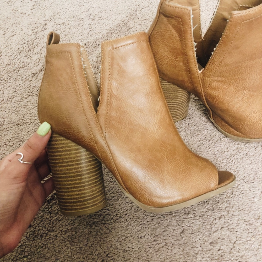 Brown booties